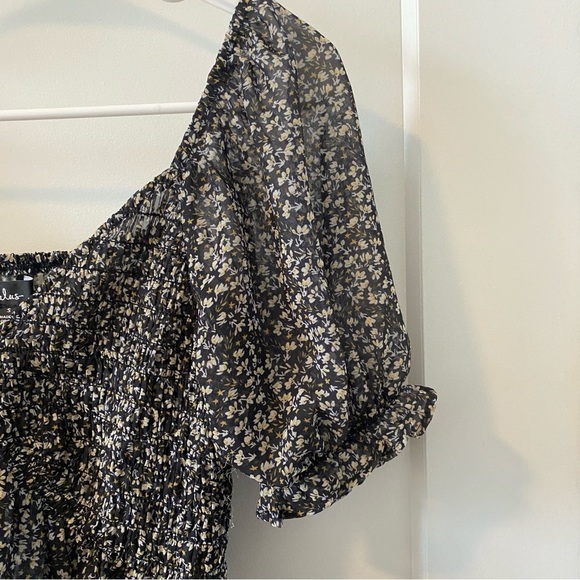 Lulus New Blossoms Smocked Puff Sleeve Blouse - Picture 7 of 8